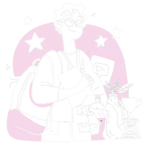 Digital marketer working at a desk